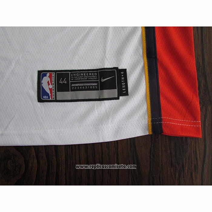 Camiseta Golden State Warriors Stephen Curry #30 Hardwood Classics Blanco
